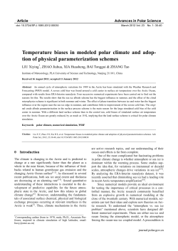 Temperature biases in modeled polar climate and adop