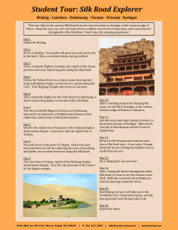 Student Tour: Silk Road Explorer