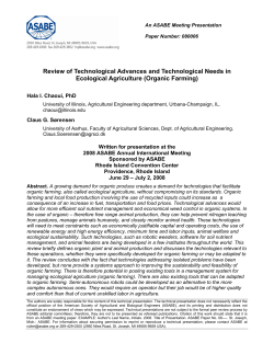 Review of Technological Advances and - E