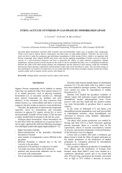 ethyl-acetate synthesis in gas phase by immobilised lipase