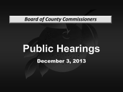 2013-12-03 Public Hearing AIPO South Orange Properties
