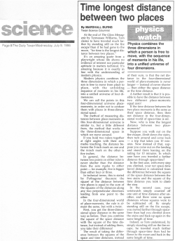 Time longest distance between two places