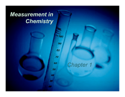 UNITS and Quantitative measurements