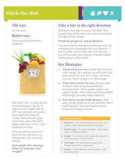 Ditch the diet - HealthPartners