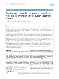Event-related potentials to repeated speech in