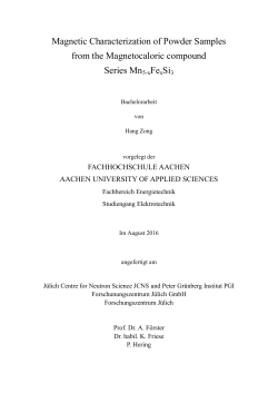 Magnetic Characterization of Powder Samples from the