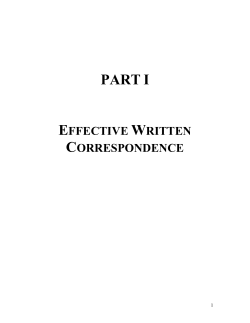 Correspondence Guidebook