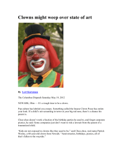 Clowns might weep over state of art