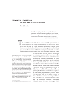 Principia Leviathan: The Moral Duties of