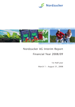 Nordzucker AG Interim Report Financial Year 2008/09