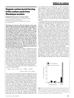 Organic carbon burial forcing of the carbon cycle