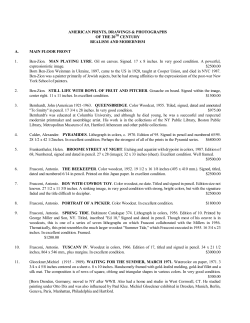 American Prints, Drawings and Photographs