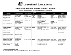 Breast Pump Rental (London)