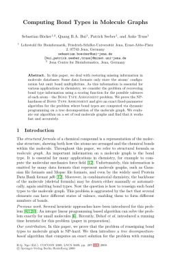 Computing Bond Types in Molecule Graphs