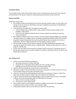 Library Card - Nauvoo Public Library