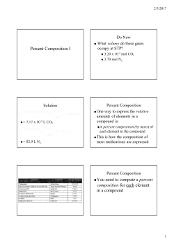 06 Percent Composition I - Hicksville Public Schools
