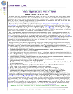 February 2010 - Africa Needs U