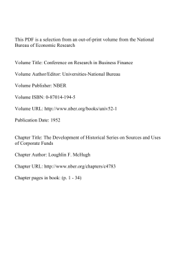 The Development of Historical Series on Sources and Uses of