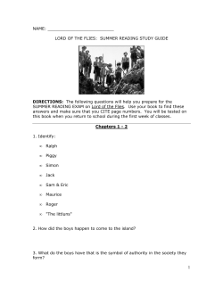 LOF SUMMER READING QUESTIONS