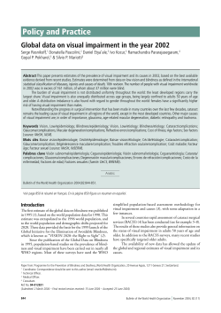 Global data on visual impairment