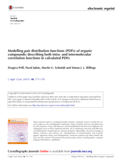 (PDFs) of organic compounds
