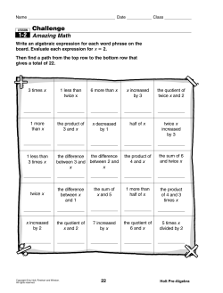 Challenge 1-2 - Neshaminy School District