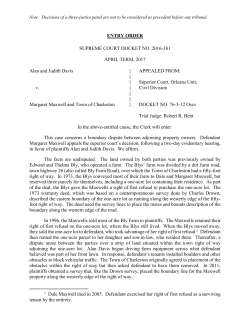 ENTRY ORDER SUPREME COURT DOCKET NO. 2016