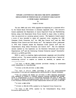 TOWARD A SUNNIER DAY FOR RICO: THE SIXTH AMENDMENT