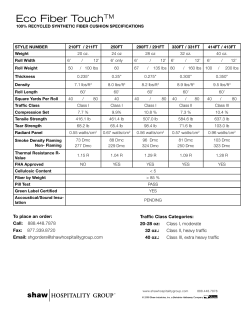 EcoFiber Touch Specification