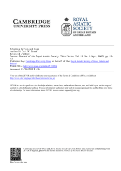Situating Sufism and Yoga - UNC