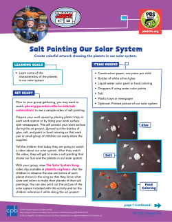 Salt Painting Our Solar System