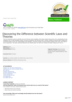 Discovering the Difference between Scientific Laws and