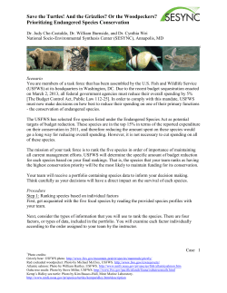 Save the Turtles! And the Grizzlies? Or the Woodpeckers