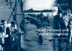 Civil renewal and active citizenship