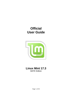 Official User Guide Linux Mint 17.3