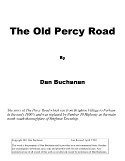 The Old Percy Road