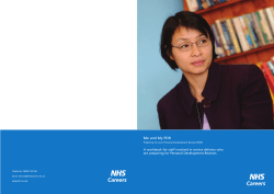 Me and My PDR - Health in Wales