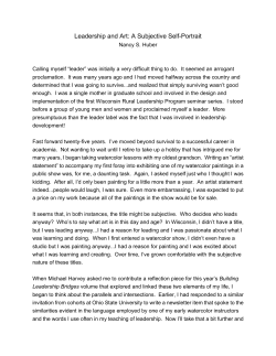 Leadership and Art: A Subjective Self-Portrait