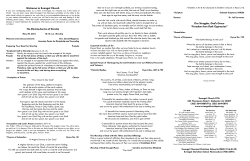 May 29 - Evangel Church PCA