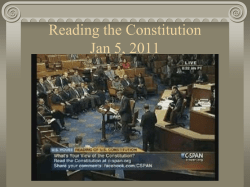 Creating a Constitution
