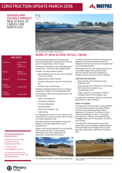 construction update march 2016