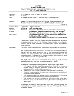 Minutes - District of Saanich