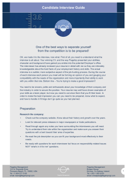 Candidate Interview Guide