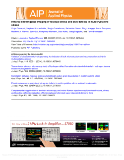 Infrared birefringence imaging of residual stress and bulk defects in