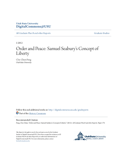 Order and Peace: Samuel Seabury`s Concept of Liberty