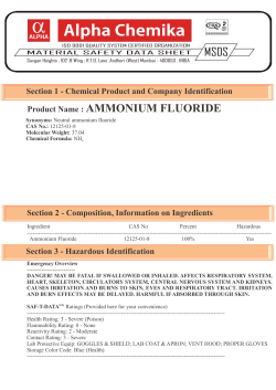 Product Name : AMMONIUM FLUORIDE