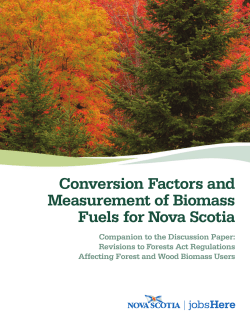 Conversion Factors - Government of Nova Scotia