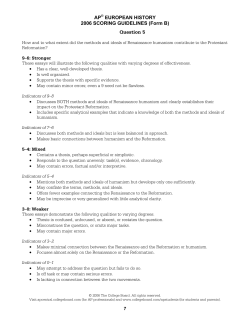 Sample Responses Q5 - AP Central