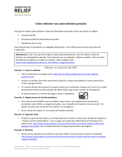 C&oacute;mo obtener sus antecedentes penales