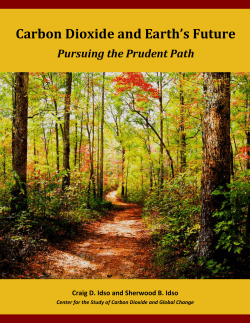 Carbon Dioxide and Earth`s Future - The Science and Public Policy